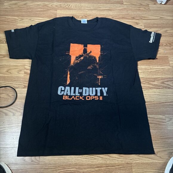 Y2K Call of Duty Black Ops 2 Video Game Promo 2012 T-Shirt Mens Large Tee Rare - Picture 1 of 6